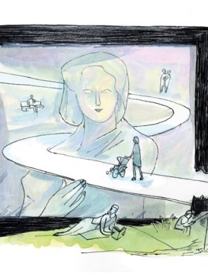 Do museums need to be more socially engaged? Illustration by Graham Roumieu/Dutch Uncle