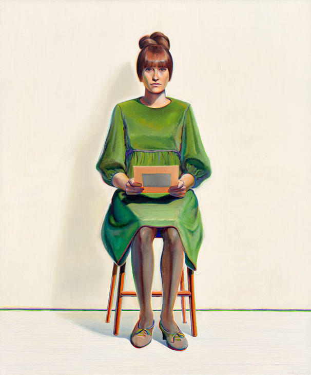 Green Dress (1966/2017), Wayne Thiebaud. Courtesy White Cube; © Wayne Thiebaud/DACS, London/VAGA, New York 2017