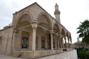 The portico of the Khosrofiye Mosque (1546), the work of Sinan, the great court architect to Suleiman the Magnificent. The structure was obliterated by tunnel bomb in 2014.