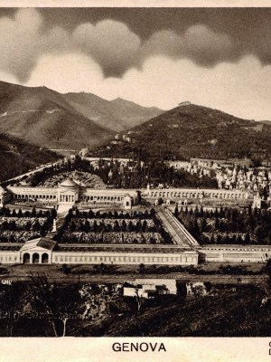 The monumental cemetery of Staglieno, Genoa, from a postcard produced in or around the 1920s