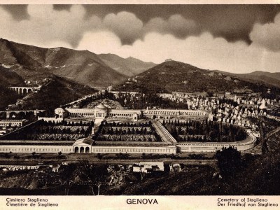 The monumental cemetery of Staglieno, Genoa, from a postcard produced in or around the 1920s