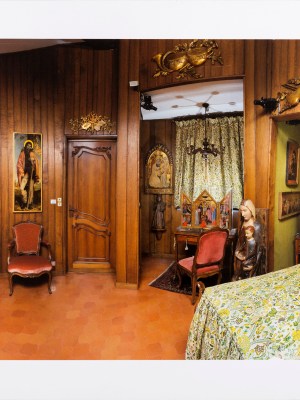 The main bedroom at the villa of Francesco Federico Cerruti (1922–2015)