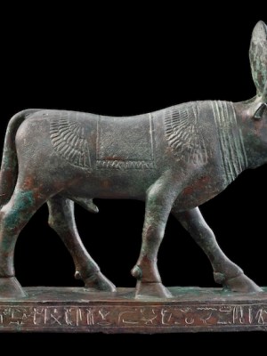 Inscribed Apis Bull, Late Period, 26th–30th Dynasty, c. 664–343 BC, Egyptian. Ariadne Galleries