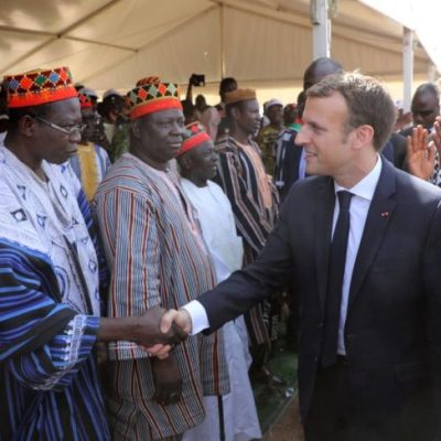 Emmanuel Macron in Burkina Faso