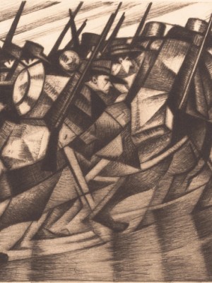 Returning to the Trenches (1916), C.R.W. Nevinson.