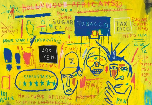 'Hollywood Africans', detail, 1983, Jean-Michel Basquiat. Whitney Museum of American Art