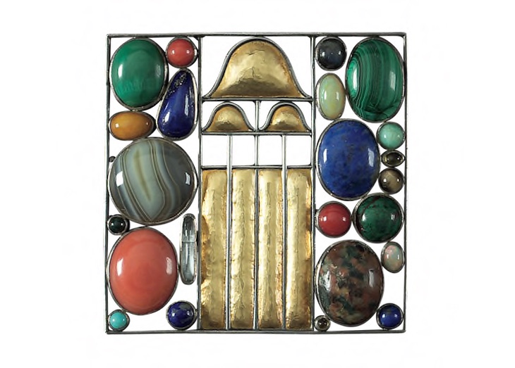 Brooch, 1907, designed by Josef Hoffmann. Courtesy Neue Galerie, New York