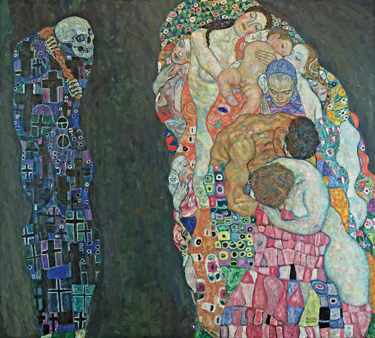 Death and Life (1910/11, reworked 1915/16), Gustav Klimt. © Leopold Museum, Vienna. Photo: Leopold Museum, Vienna