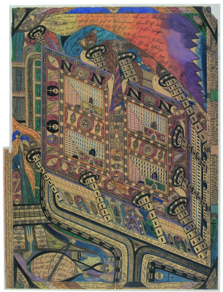 Mental Asylum Band-Copse, (1910), Adolf Wölfli, Prague City Gallery