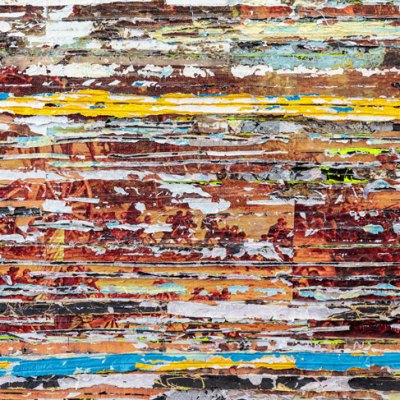 Pickett’s Charge (Battle) (detail; 2016–17), Mark Bradford.