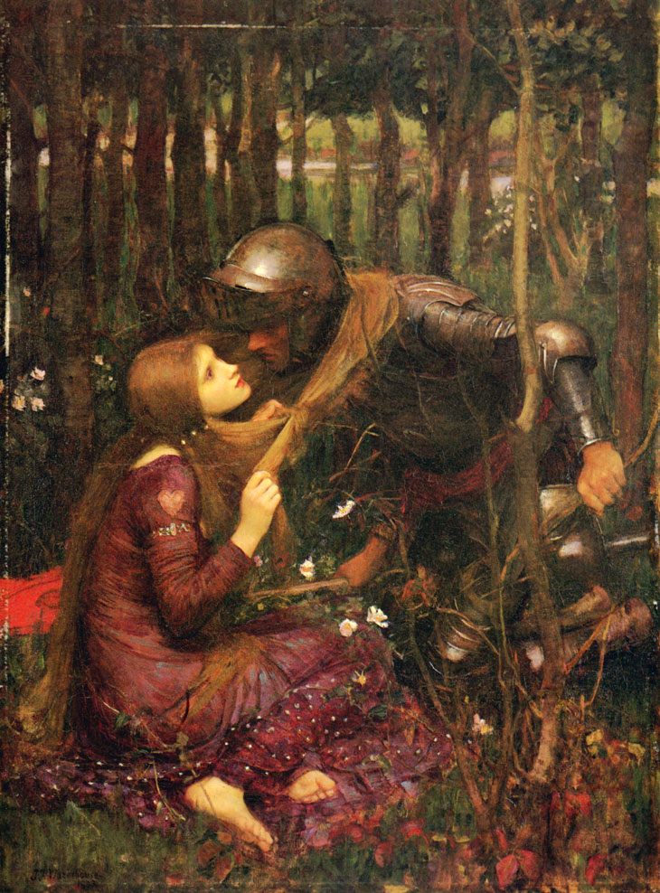 La Belle Dame Sans Merci (1893), J.W. Waterhouse. Hessisches Landesmuseum Darmstadt