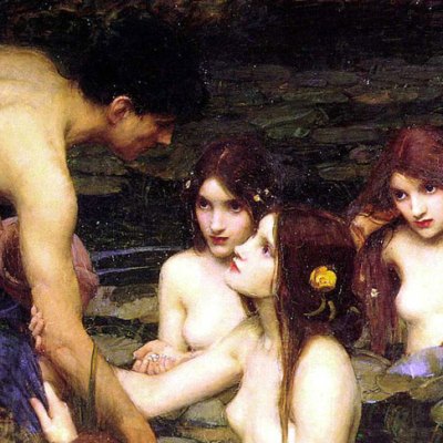 Hylas and the Nymphs (detail; 1896), J.W. Waterhouse. Manchester Art Gallery