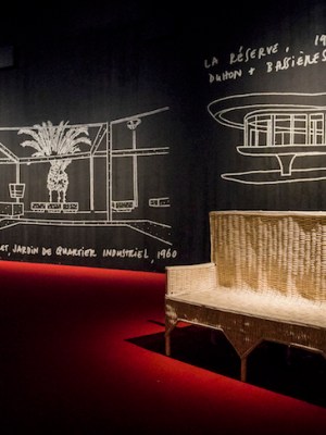 Installation view of 'Yto Barrada: Agadir' at The Curve, Barbican Centre, 2018.