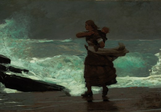 The Gale, Winslow Homer, Worcester Art Museum