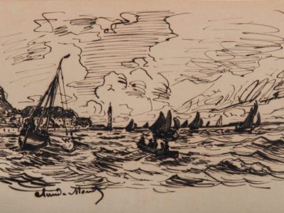 Le phare de l'hospice à Honfleur, Monet