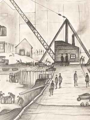 Rebuilding of Rylands, Manchester, L.S. Lowry