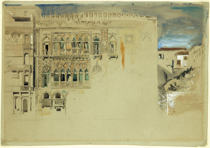 Ca d’oro (1845), John Ruskin. Ruskin Library, University of Lancaster.