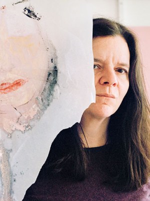 Chantal Joffe photographed in her studio in March 2018.
