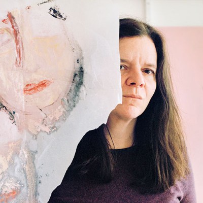 Chantal Joffe photographed in her studio in March 2018.