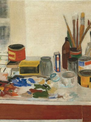 The Painting Table (1954), Jane Freilicher.