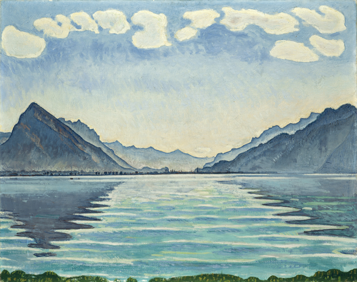 Lake Geneva with symmetrical reflections, Ferdinand Hodler