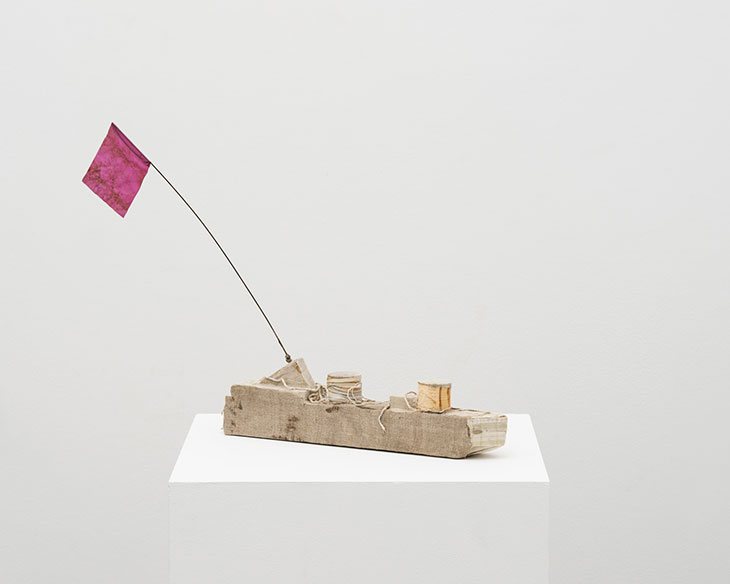 Chatham Boat (pink flag) (2017), Michelle Stuart