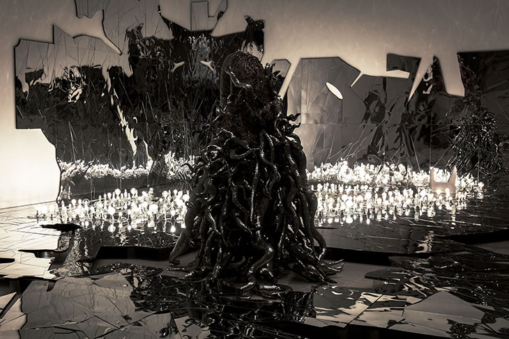 Installation view of ‘Lee Bul: Crashing’ at the Hayward Gallery, London, 2018.