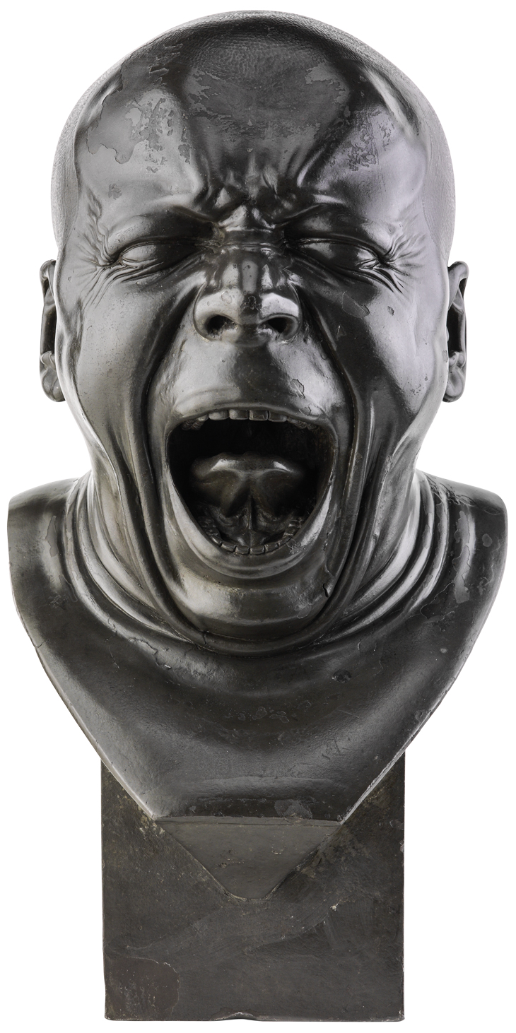 The Yawner (front view; c. 1770–83), Franz Xaver Messerschmidt.