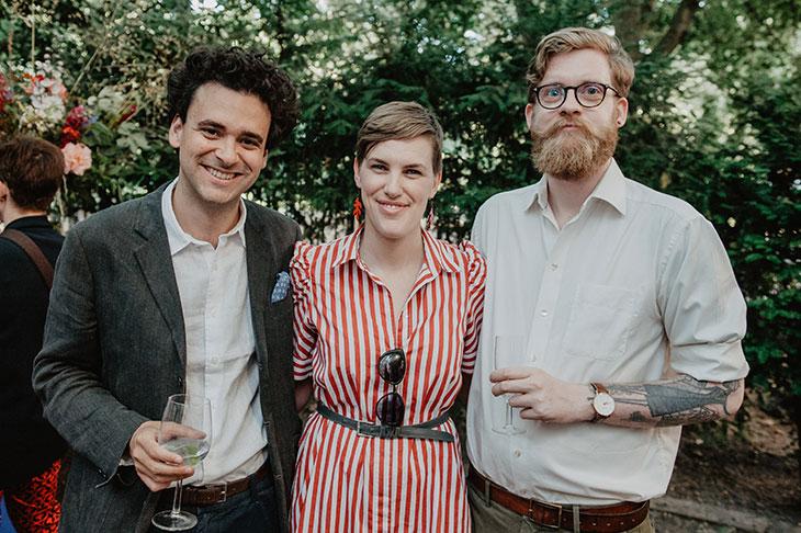 Julien Domercq, Rosalind McKever and guest