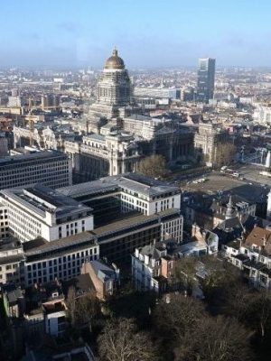 A view of Brussels' Justice Palace (C). Photo by EMMANUEL DUNAND / AFP) (Photo credit should read EMMANUEL DUNAND/AFP via Getty Images