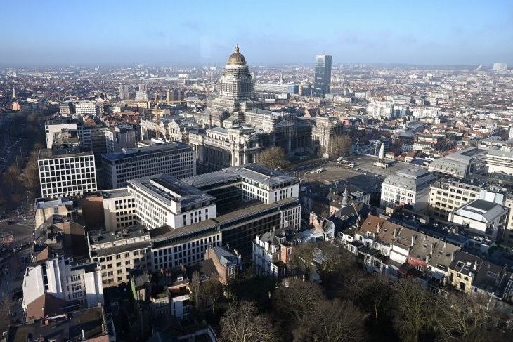 A view of Brussels' Justice Palace (C). Photo by EMMANUEL DUNAND / AFP) (Photo credit should read EMMANUEL DUNAND/AFP via Getty Images