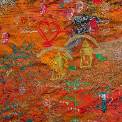 Ground – Thread Bearing Witness (detail) (2018), Alice Kettle.