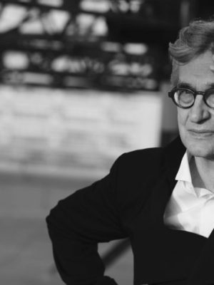 Portrait of Wim Wenders taken in 2015 by Peter Lindbergh, image courtesy Wim Wenders