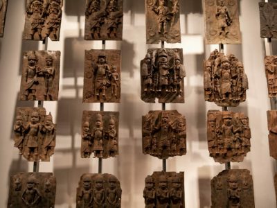 The Benin Bronzes, installed in the British Museum, London.