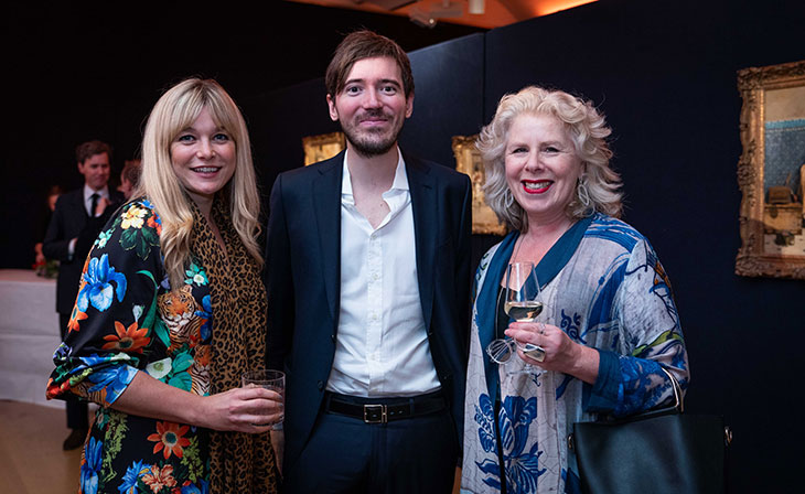 Kate Bryan, Eugenio Re Rebaudengo and Kathleen Soriano.