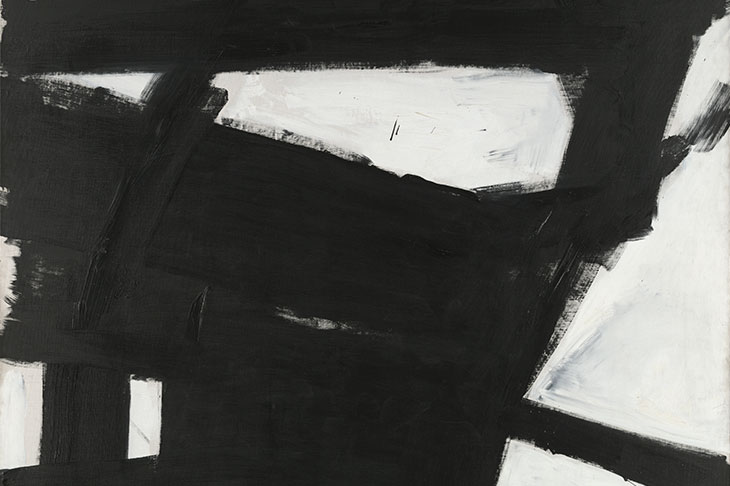 Wanamaker Block (detail; 1955), Franz Kline. Yale University Art Gallery.