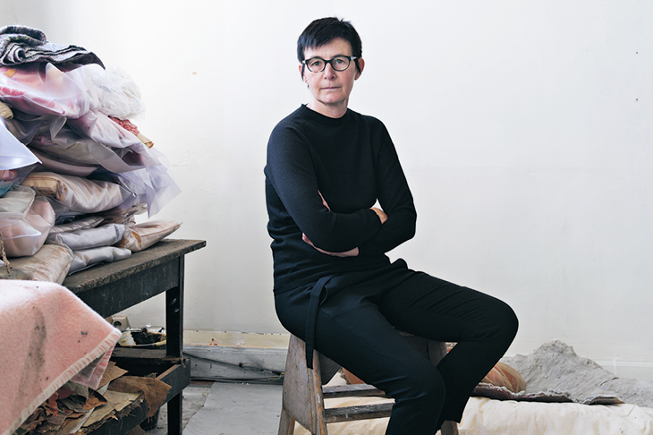 Berlinde De Bruyckere, photographed in her studio in Ghent in October 2018.