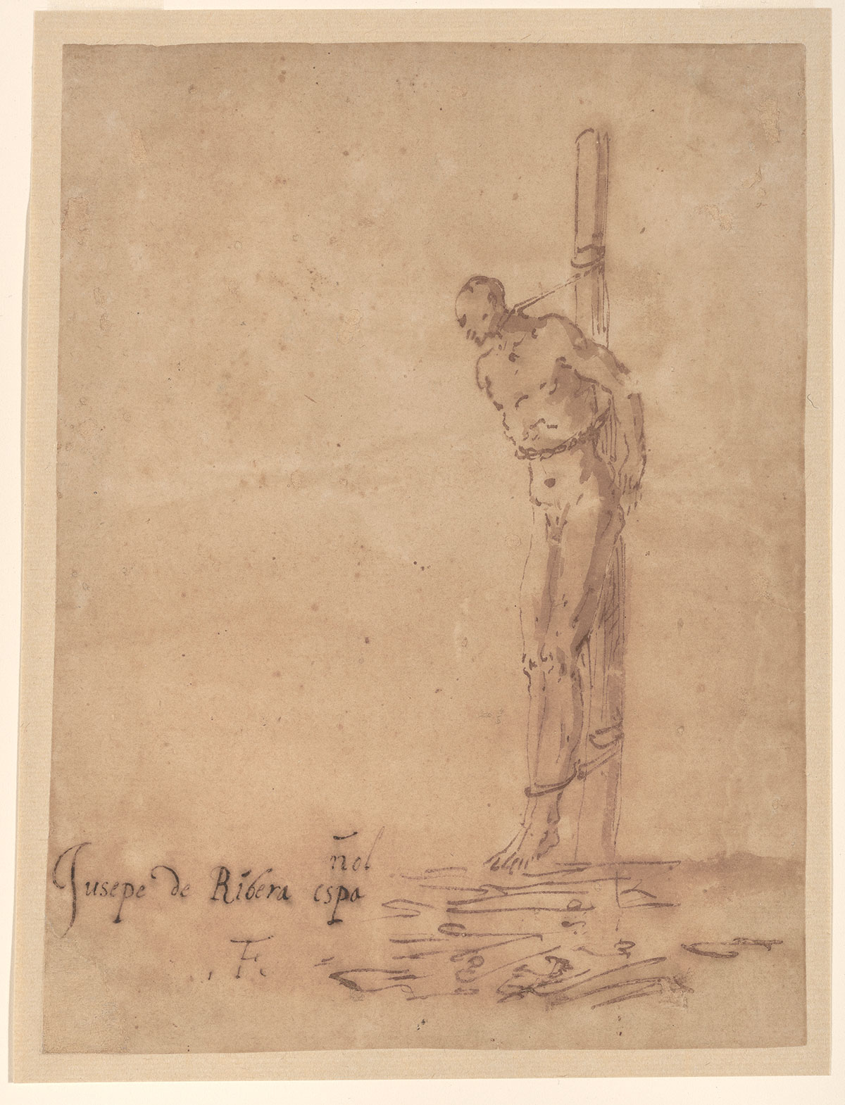 Man Bound to a Stake (first half of the 1640s), Jusepe de Ribera.