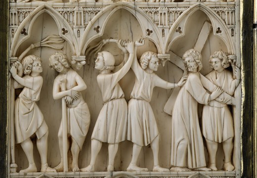 Diptych with scenes of the Passion (detail), (late 13th century). Wallace Collection.