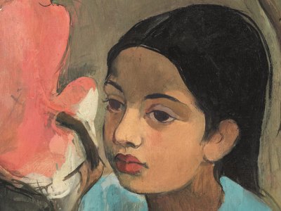 The Little Girl in Blue (detail; 1934), Amrita Sher-Gil. Sotheby’s Mumbai, INR18.7 crore