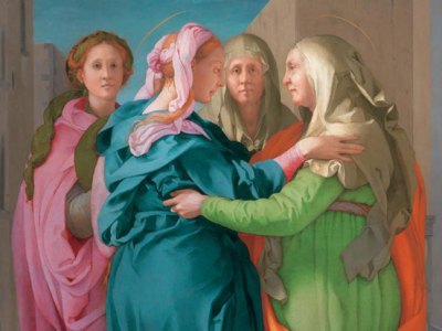 Visitation (c. 1520), Jacopo Carucci, known as Pontormo. Parish of San Michele Arcangelo in Carmignano.