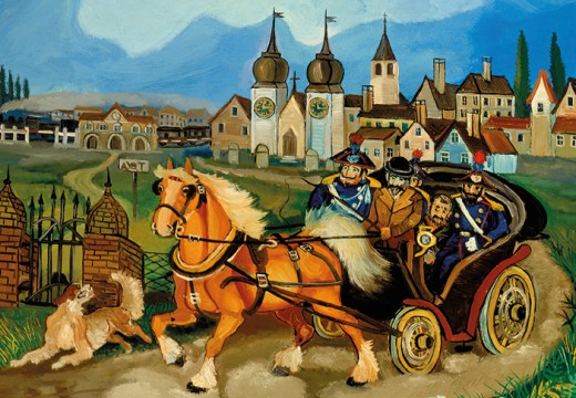 Stagecoach with horses (c. 1959-60), Antonio Ligabue.