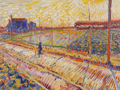 Laren Landscape with October Sun (1910), Jan Sluijters. Stedelijk Museum Schiedam.