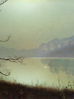 At the Lakeside, Moonlight, Grimshaw