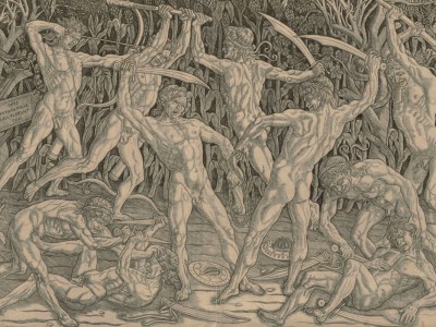 Battle of the Nudes (1470s), Antonio Pollaiuolo. The Albertina Museum, Vienna