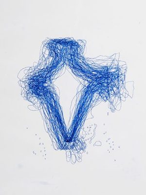 100 Hand-drawn maps of my country, India (2014), Shilpa Gupta. Galleria Continua.