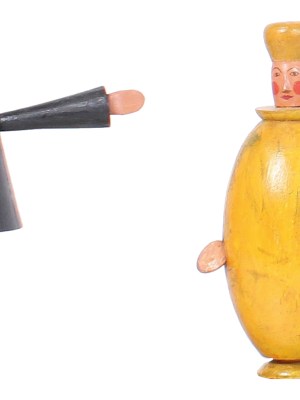 Hand puppets (from a set of five) (c. 1923), Eberhardt Schrammen. Klassik Stiftung Weimar