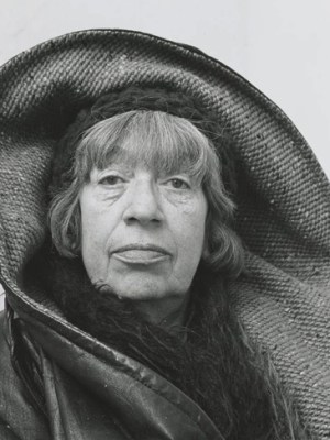 Detail of photograph of Lee Krasner in Springs, New York, 1972, by Irving Penn.