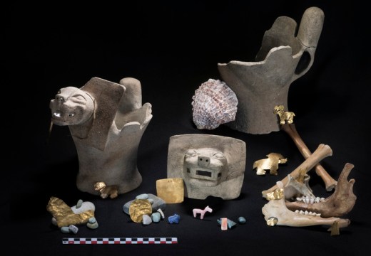 Ritual offerings found at Lake Titicaca. Photo: Teddy Seguin