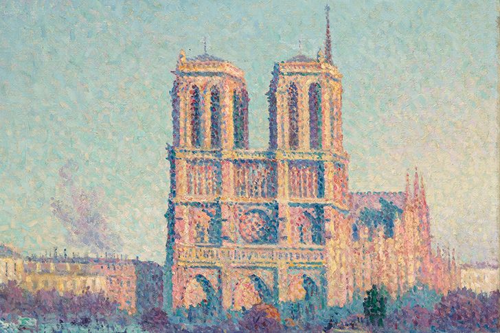 Le Quai Saint Michel et Notre-Dame de Paris (detail; 1901), Maximilien Luce. Musée d'Orsay, Paris.